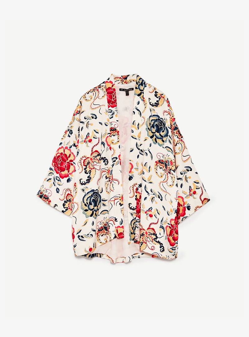 Sleeve Flowered Coat - Image 3