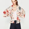 Sleeve Flowered Coat - Image 2